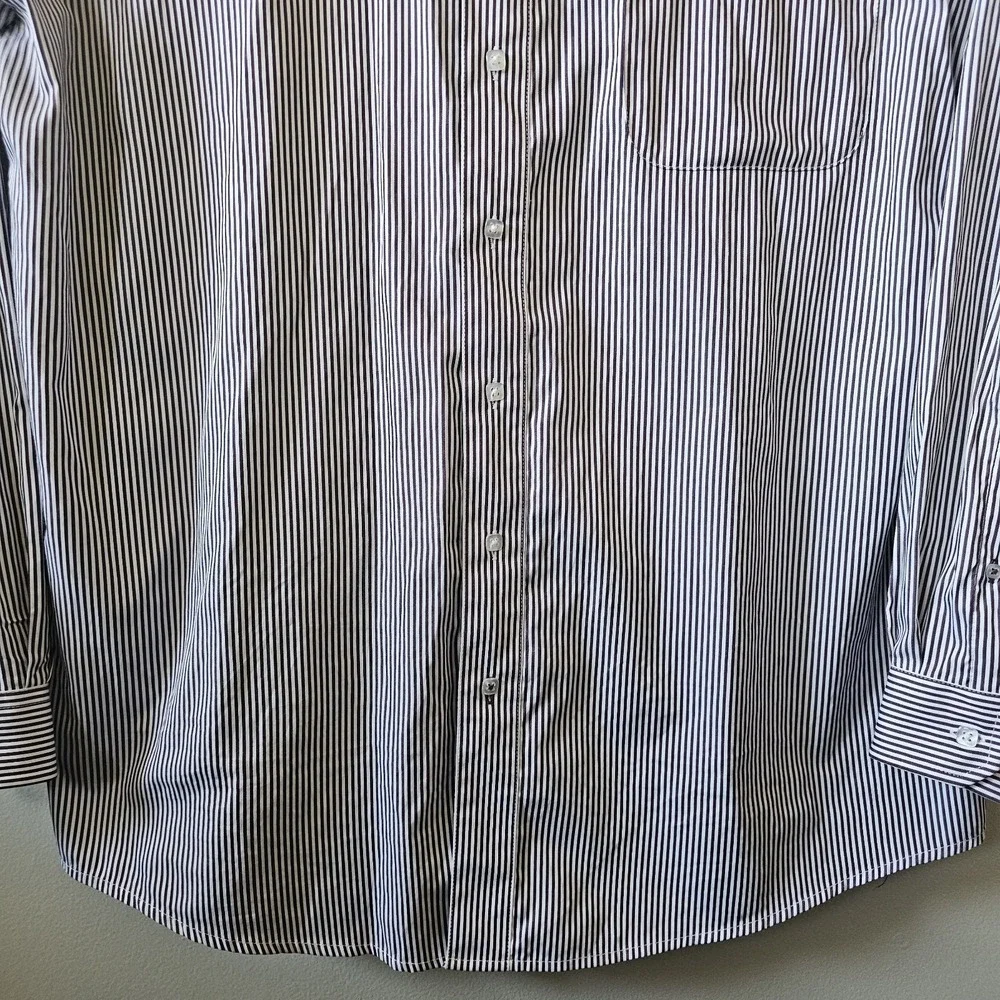 Cinch Western Shirt‎ Men's XL Long Sleeve Button Down Striped Red White Burgundy - Picture 7 of 9